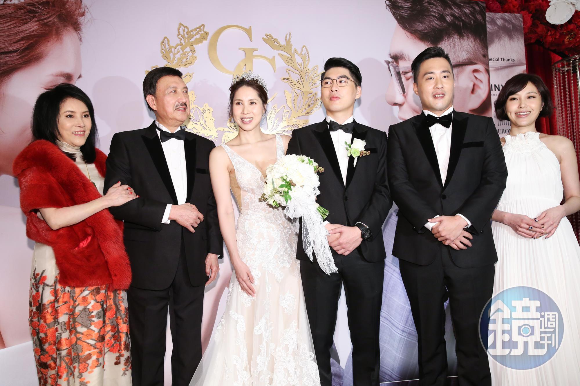 2017年余苑綺和Gary奉女成婚,在圓山舉辦盛大婚禮。