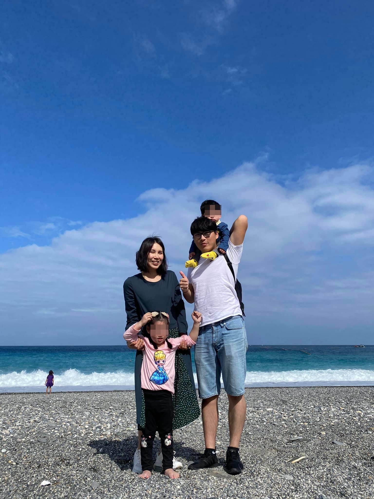 余苑綺和Gary婚後育有一對兒女,家庭非常幸福。(翻攝自余苑綺臉書)