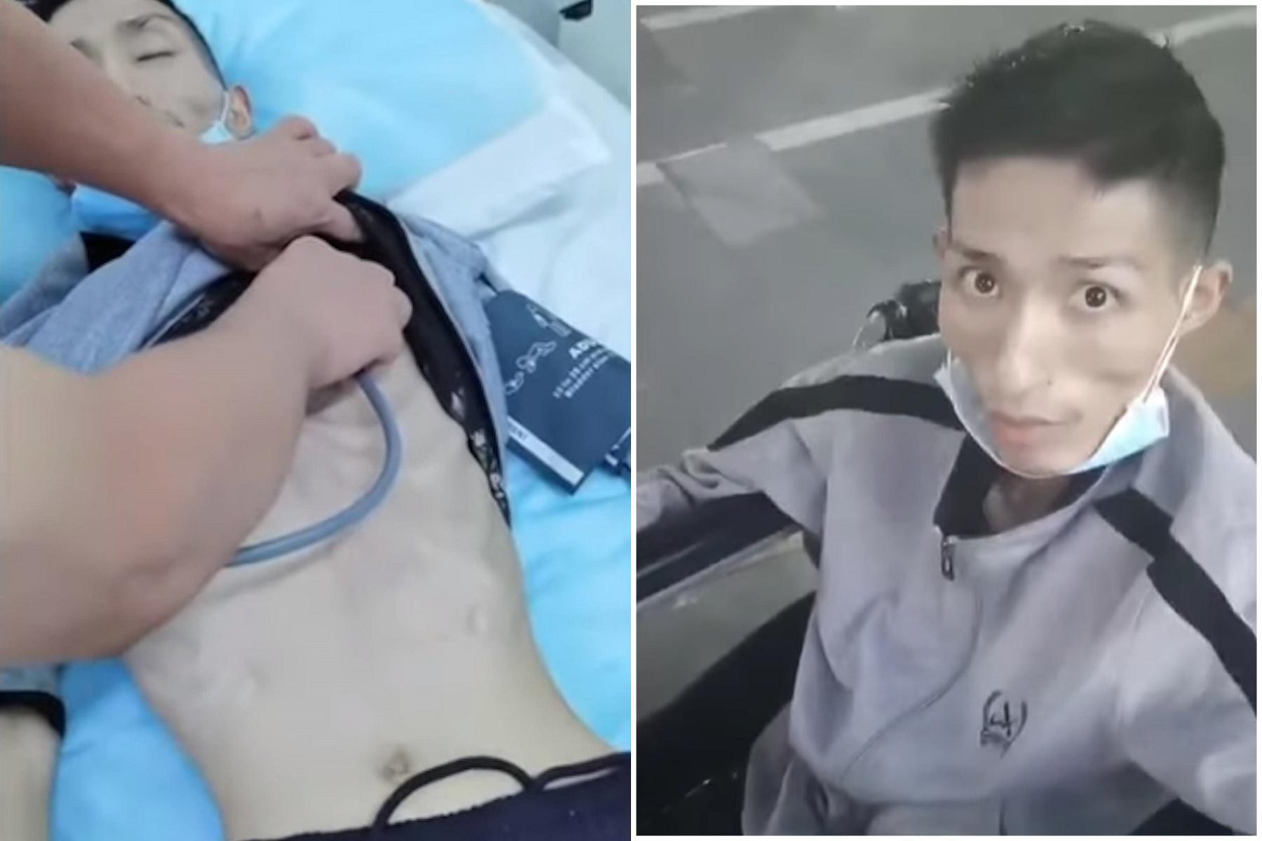 他淪柬浦寨豬仔瘦成皮包骨，器官嚴重受損被丟在路邊慘死。（翻自《香港01》）
