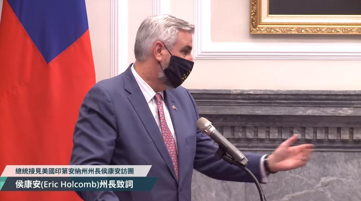 侯康安期待印州與台灣的合作，強調選擇夥伴非常重要。（翻攝自總統府直播）