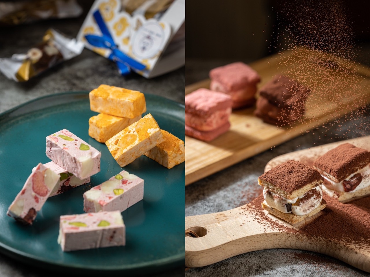 「後媽家Home Mom Bakery」的手工牛軋糖和新派牛軋糖點心趴趴糖，質地獨特，口味多變，愛嘗鮮的螞蟻人開箱也會發現驚喜。