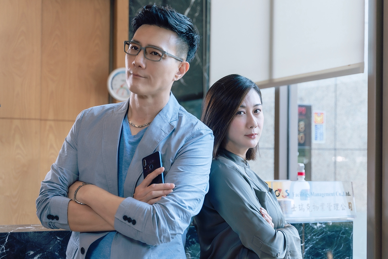林利霏、蔣偉文戲裡面臨婚姻危機。（TVBS提供）