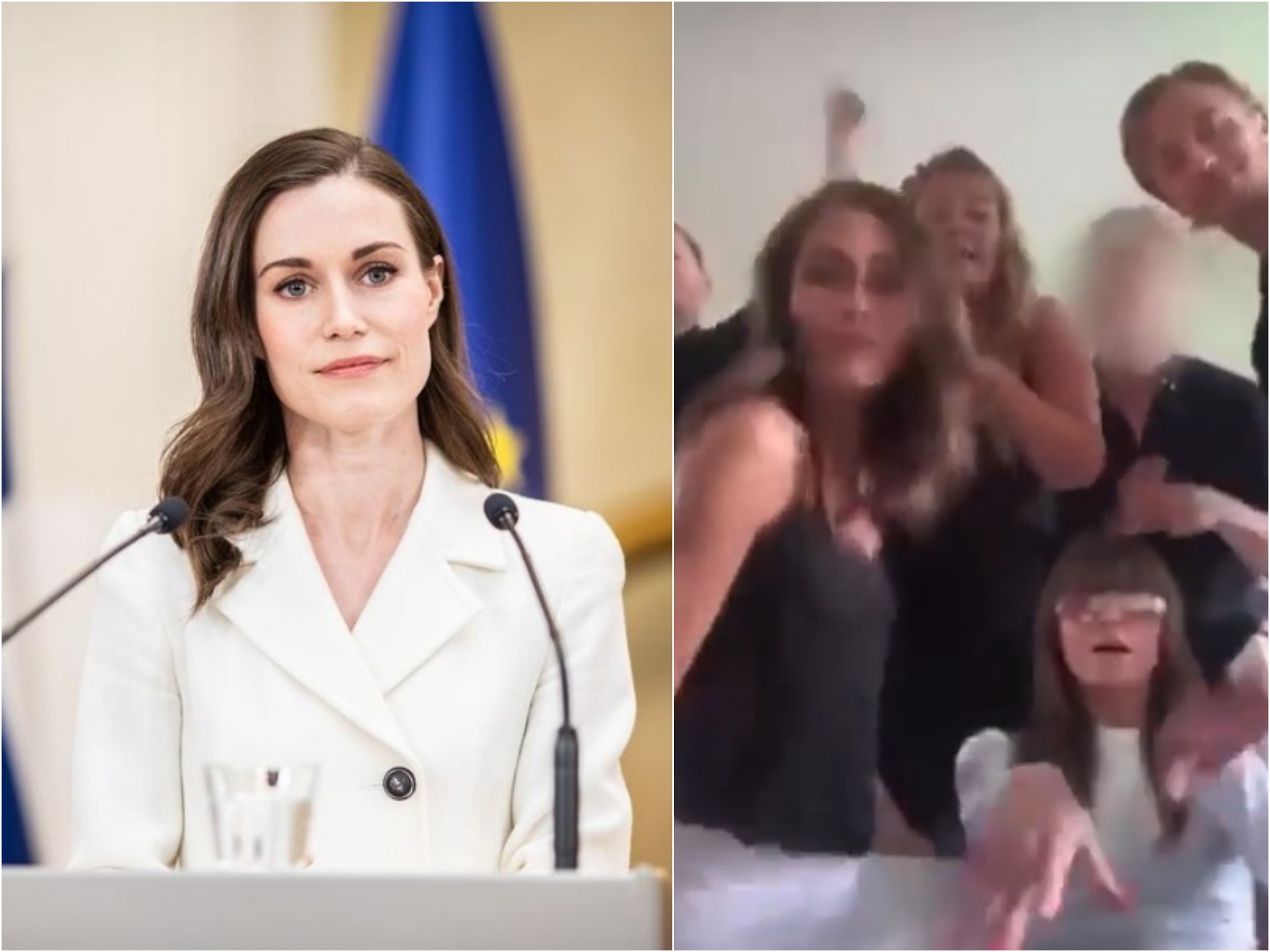 芬蘭總理馬林被爆出在私人聚會飲酒狂歡，還因此遭疑吸毒。（翻攝自Instagram @sannamarin/Twitter）