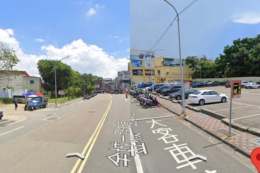 有網友發現，警察埋伏地點相當空曠，大讚員警很會躲。（翻攝自PTT）