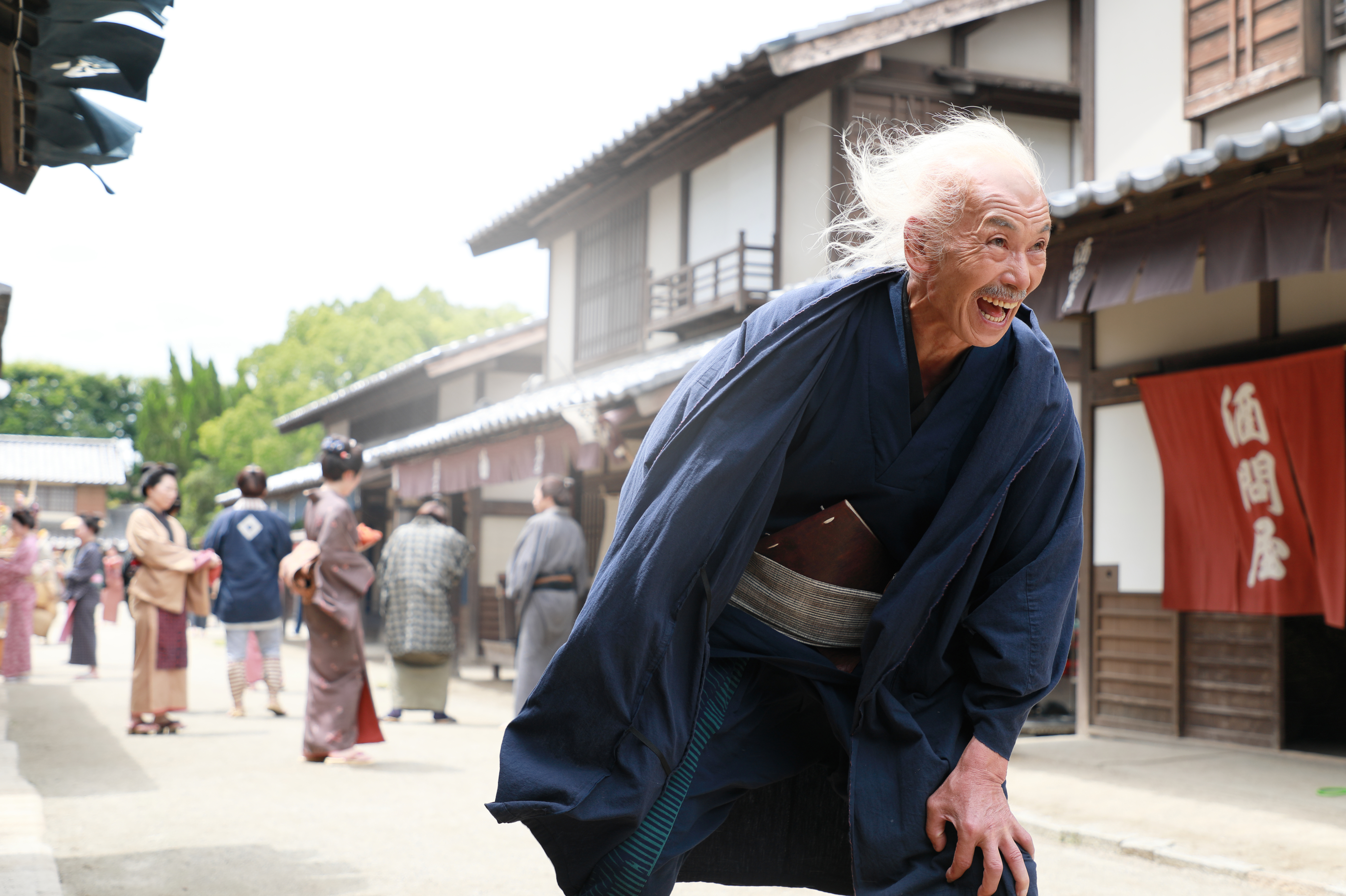 田中泯是知名舞蹈家,他在電影中飾演老年的北齋。(傳影互動提供)