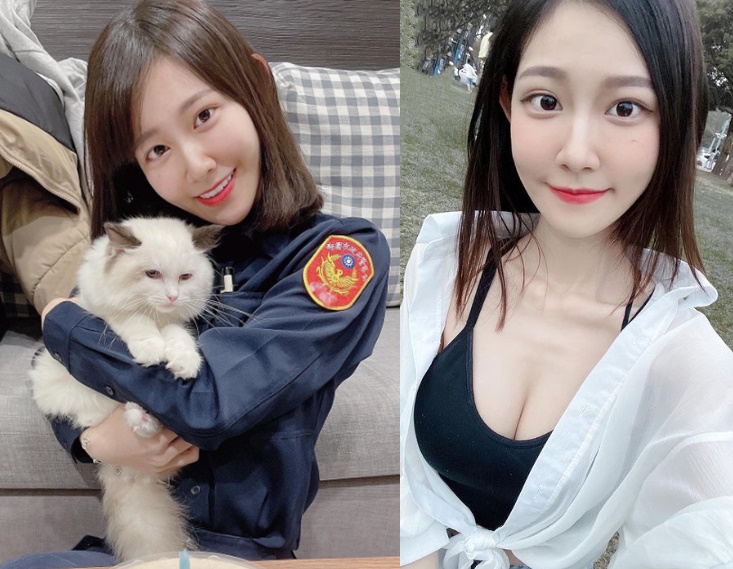 正妹女警被網友公審，她決定不忍了，出面解釋一切，並澄清自己絕無請假期間接業配、玩樂。（翻攝自ig@6v6v6v6v_）