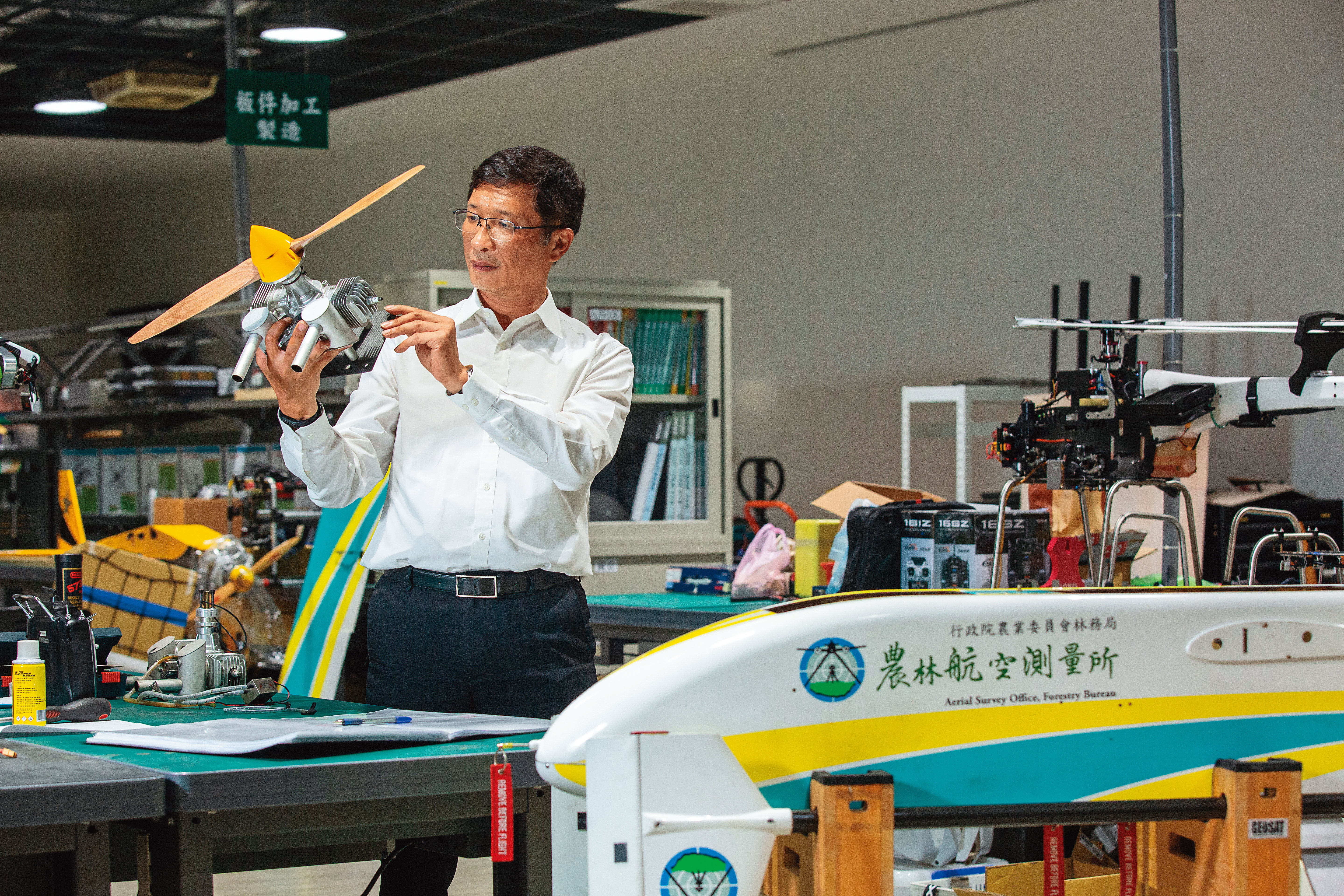 羅正方18年前成立經緯航太，察覺無人機在軍事國防的重要性，全心投入研發。