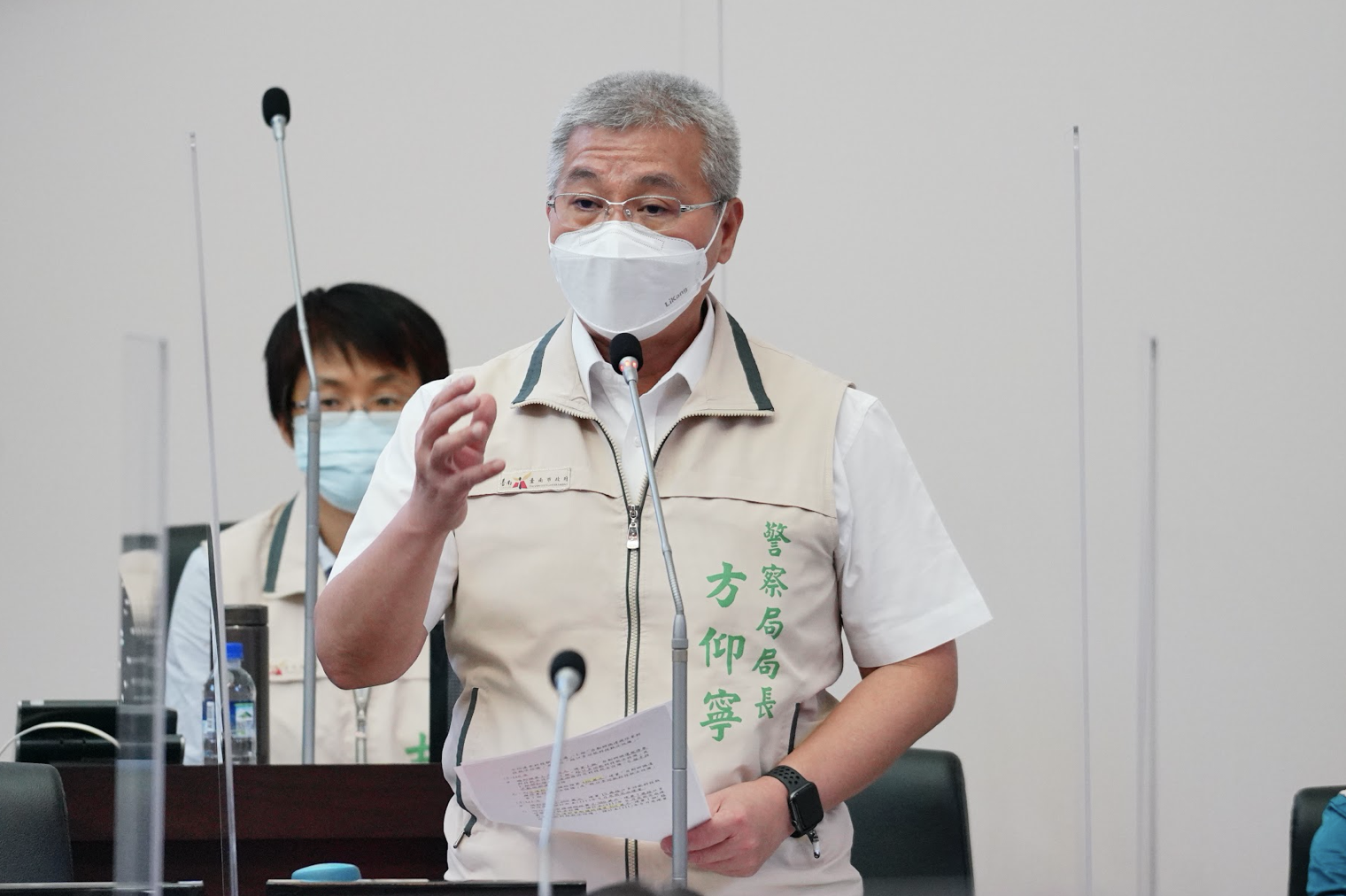 南市警局長方仰寧肯定員警大膽用槍表現，立即發布行政獎勵記功1次。（資料照）