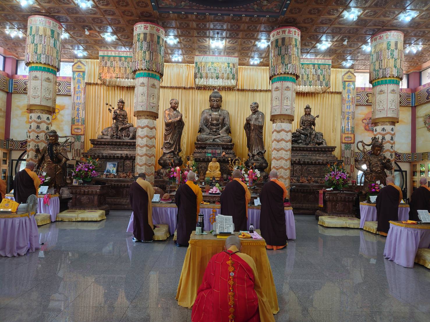 明園大佛寺法會(翻攝畫面)