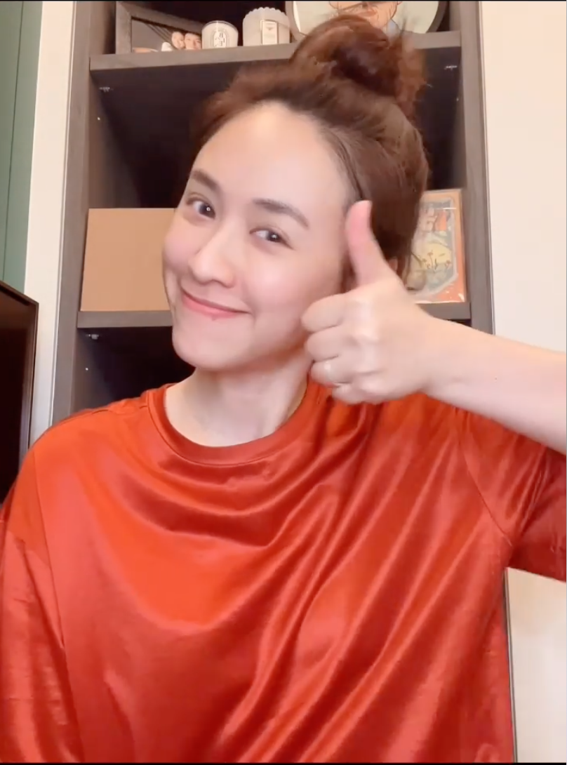 吳姍儒發表卸妝影片，素顏的模樣被說超像老爸吳宗憲。（翻攝自吳姍儒IG）