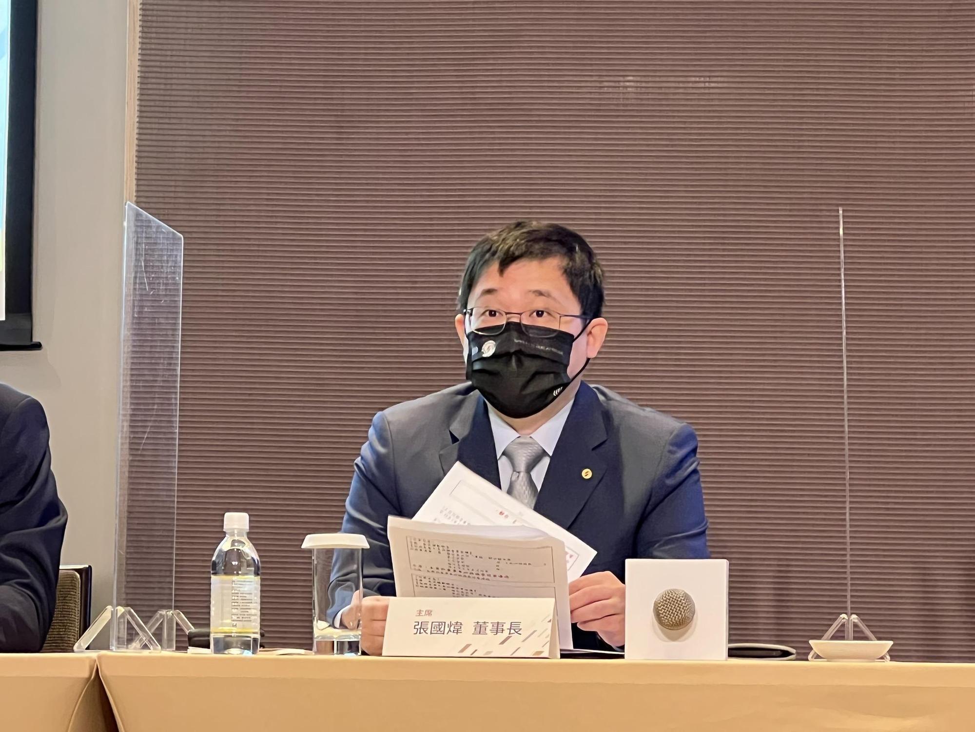 張國煒主持完星宇股臨會即低調快閃離開會場。(星宇提供)