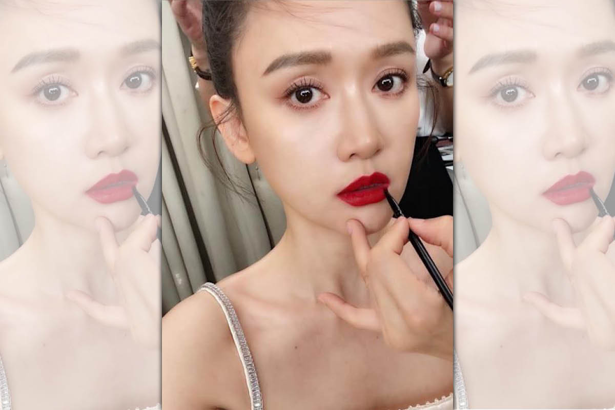 陳喬恩被爆違反規定在飯店抽菸。（翻攝自陳喬恩微博）