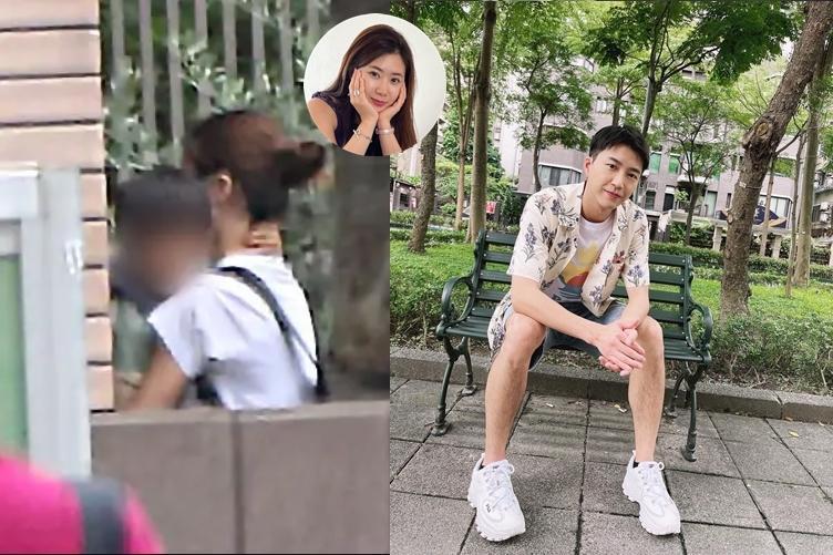 福原愛被拍到抱著家人去醫院的照片,然後江宏傑被她擋著不能到日本接回。(翻攝江宏傑IG、福原愛微博、《女性自身》)