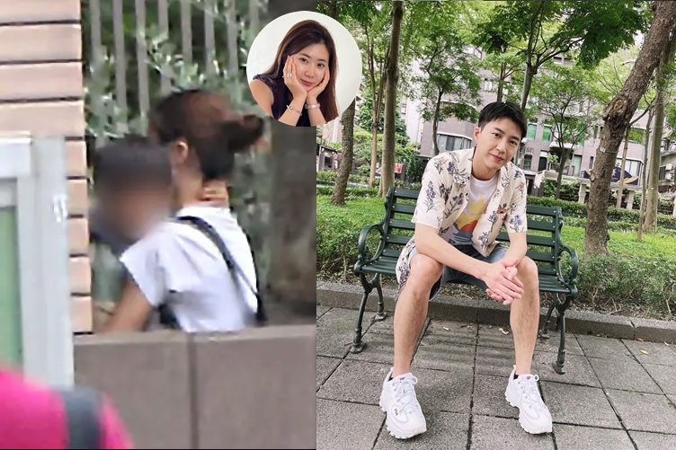 福原愛被拍到抱著家人去醫院的照片，然後江宏傑被她擋著不能到日本接回。（翻攝江宏傑IG、福原愛微博、《女性自身》）