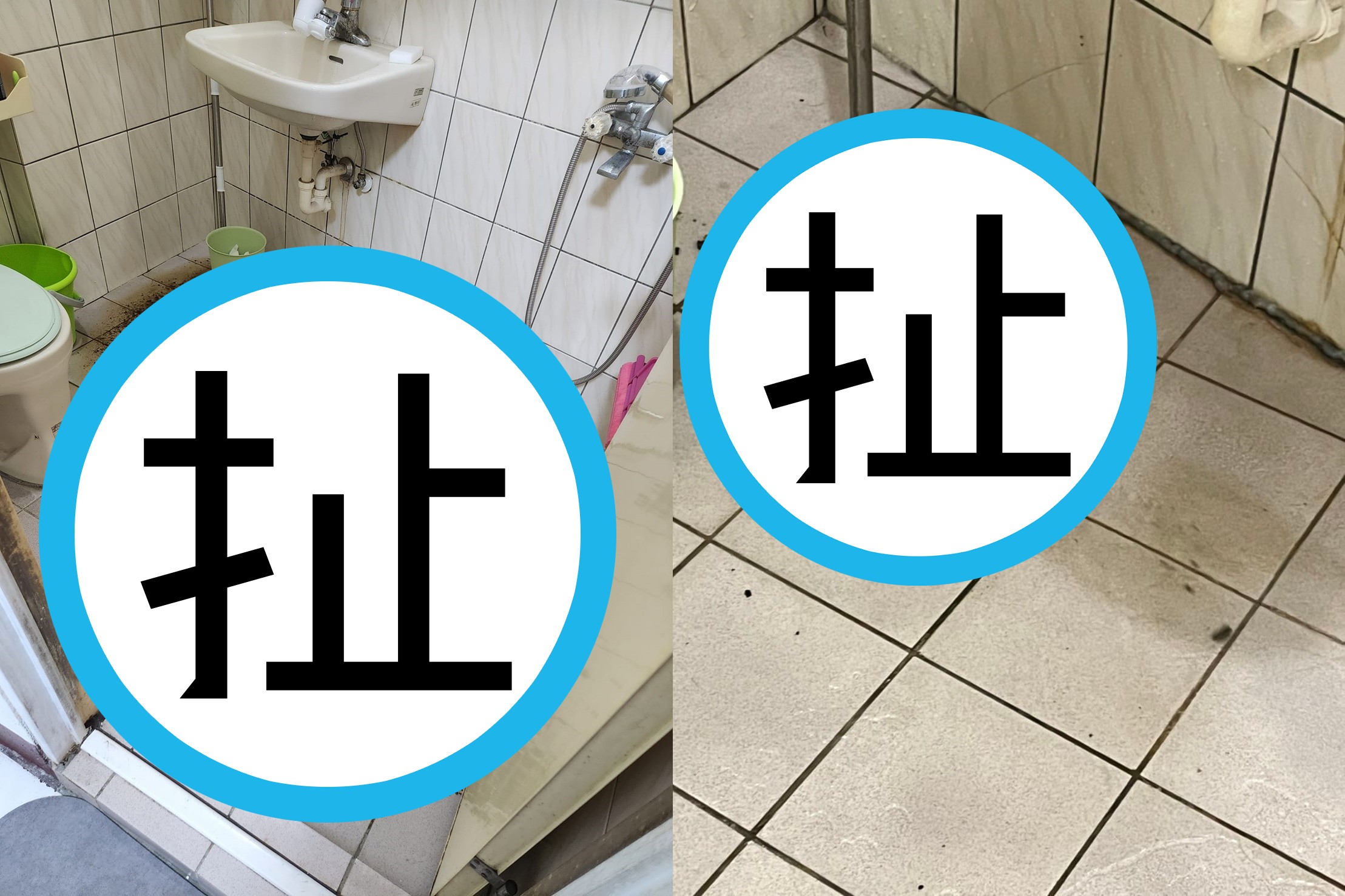 一名女網友抱怨,租屋處的化糞池堵塞,但房東卻不積極處理。(翻攝自爆料公社)