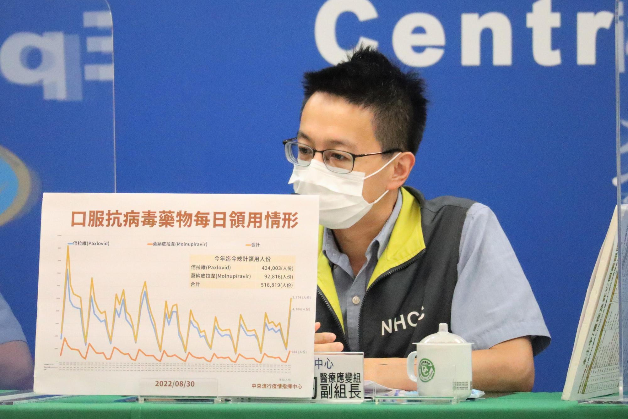 指揮中心說明最新疫情狀況。(指揮中心提供)