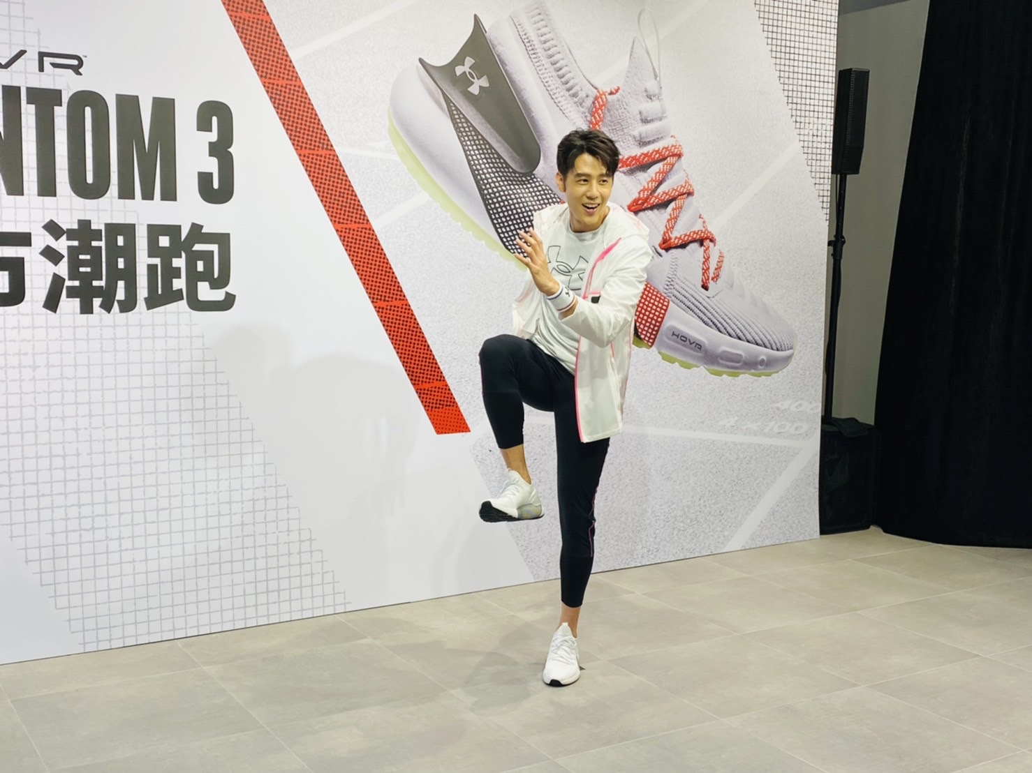 胡宇威今天現身為運動品牌造勢。