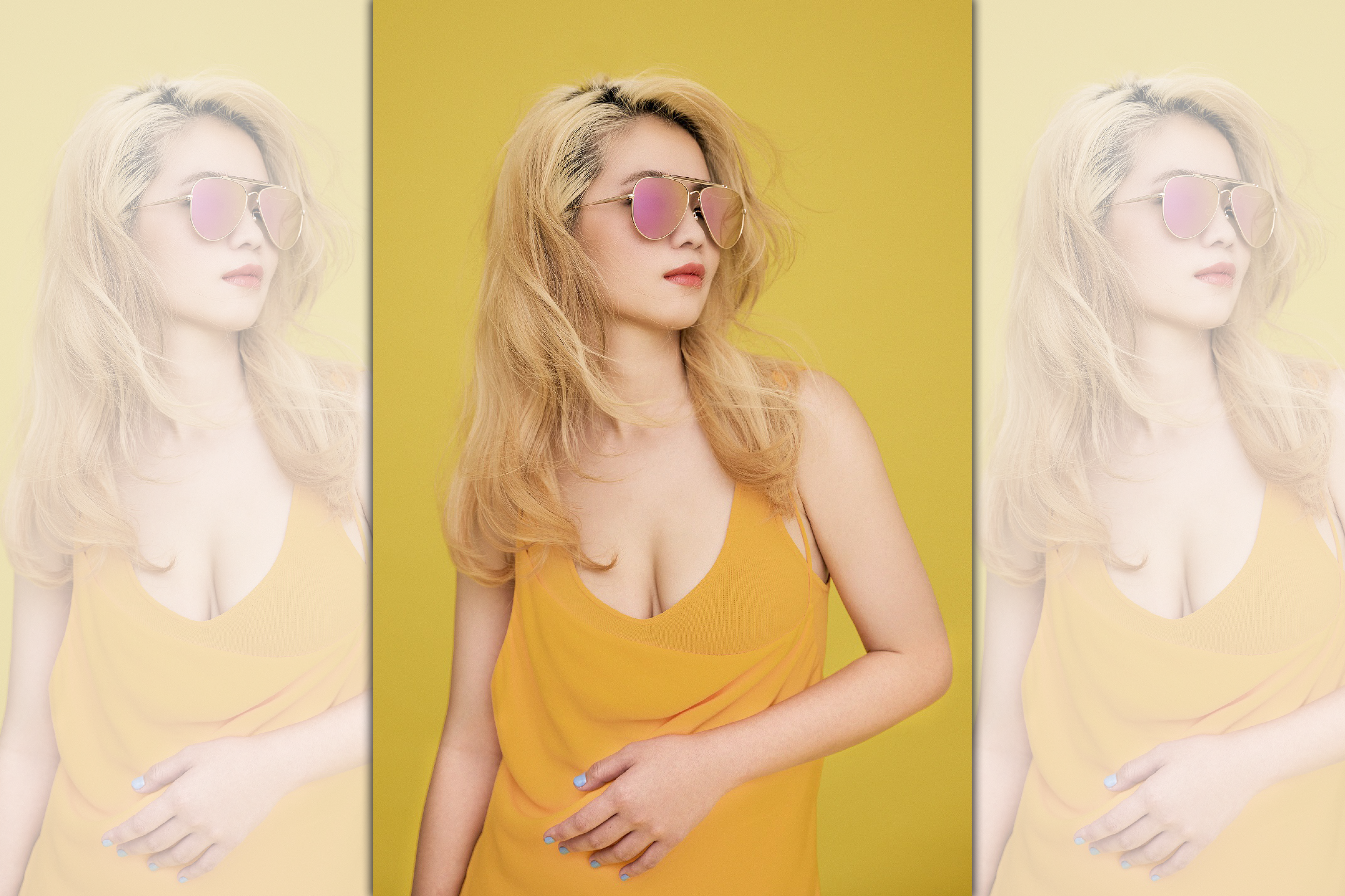 壞特?te首次嘗試換上削肩長裙，意外秀出性感美乳，春光無限令人驚豔。（夢芝林有限公司提供）