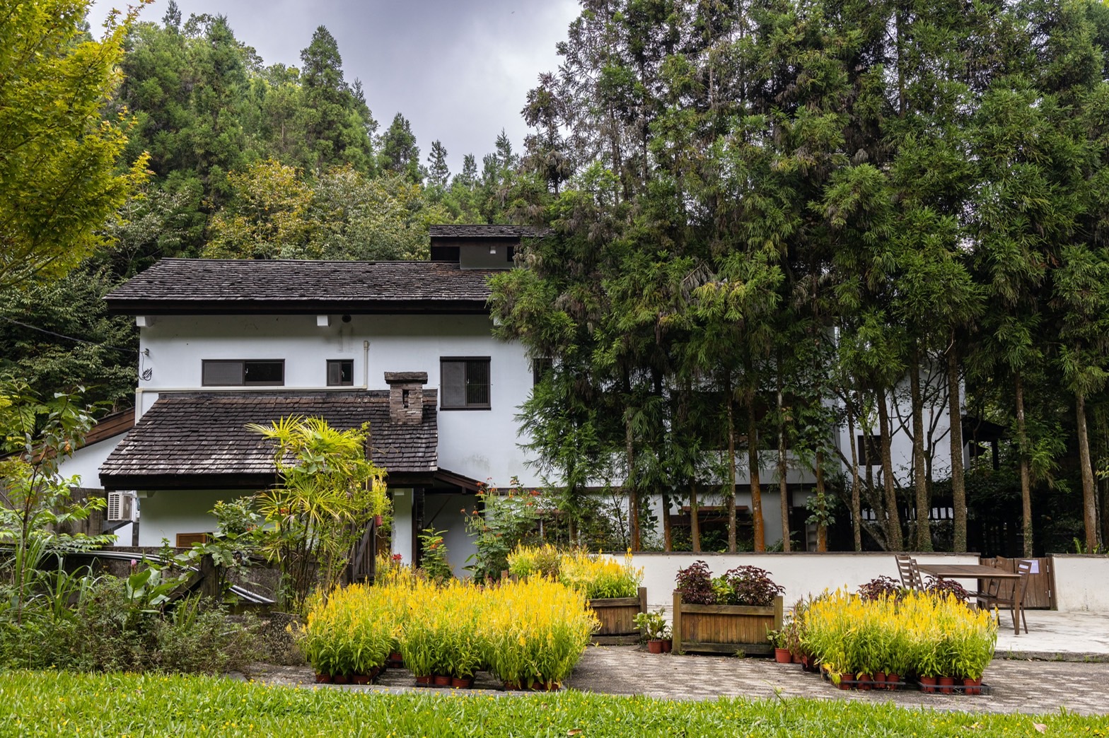 「香草House」本館的外觀是如同歐式別墅的建築。