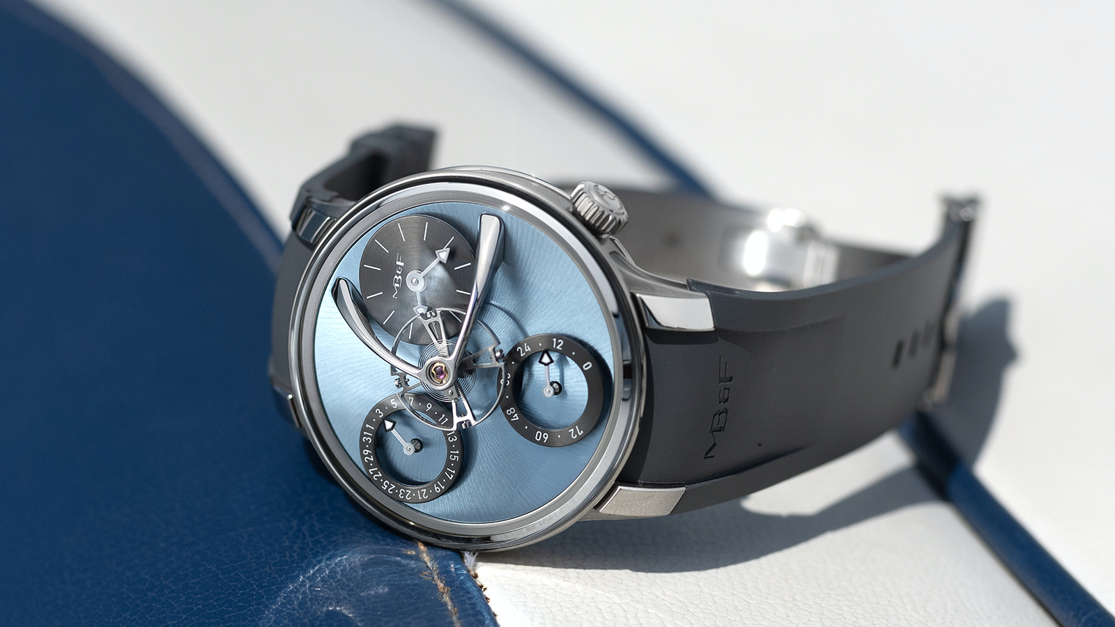 LM Split Escapement EVO|錶徑44mm/鈦金屬材質/手上鍊機芯/時、分、日期、動力儲存指示/防水80米/定價NT$2,780,000