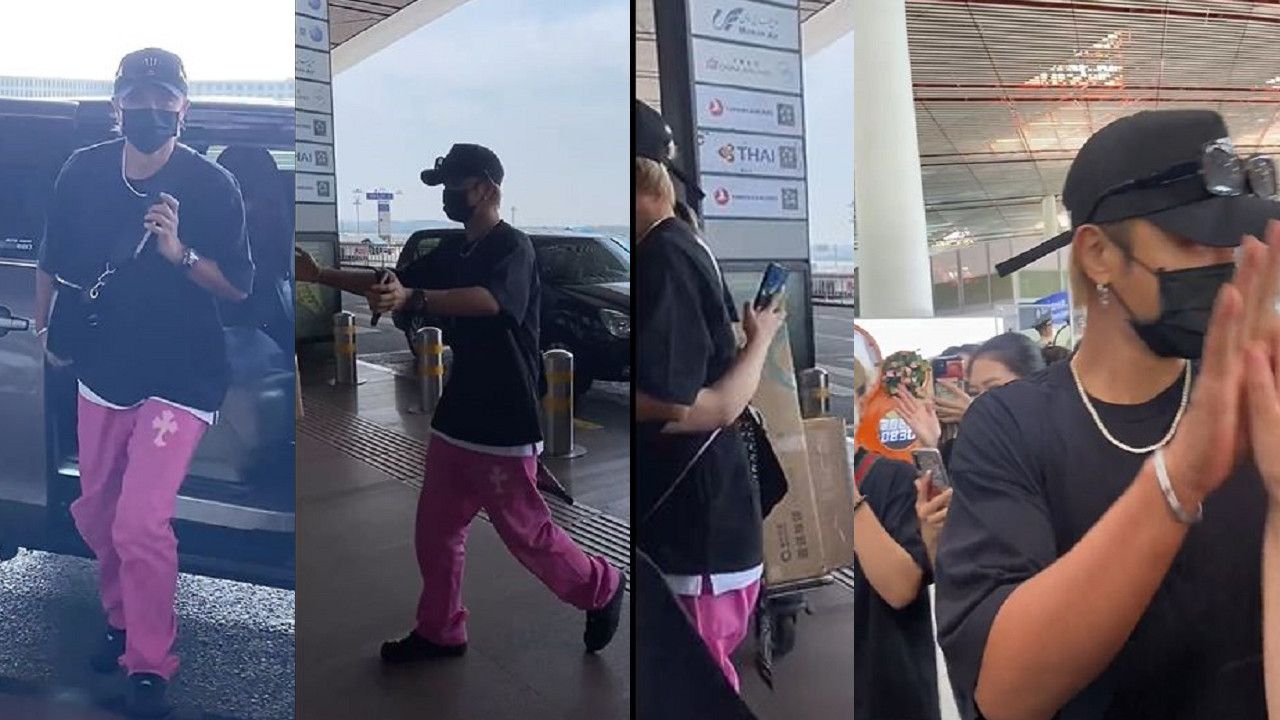 機場大批粉絲前去見羅志祥。（翻攝自微博）