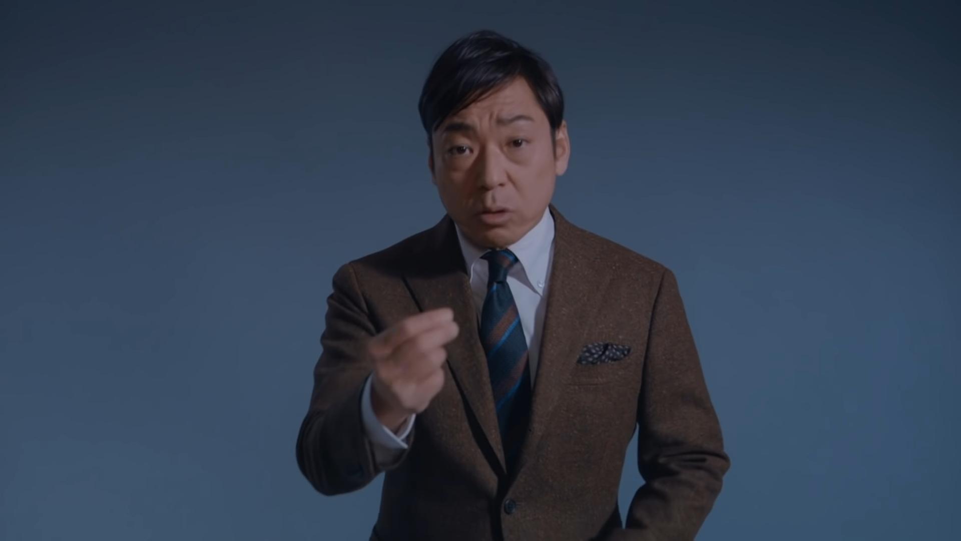 香川照之2019年開始擔任TOYOTA代言人，代言廣告還在去年獲得下半年度好感度季軍。（翻攝畫面）