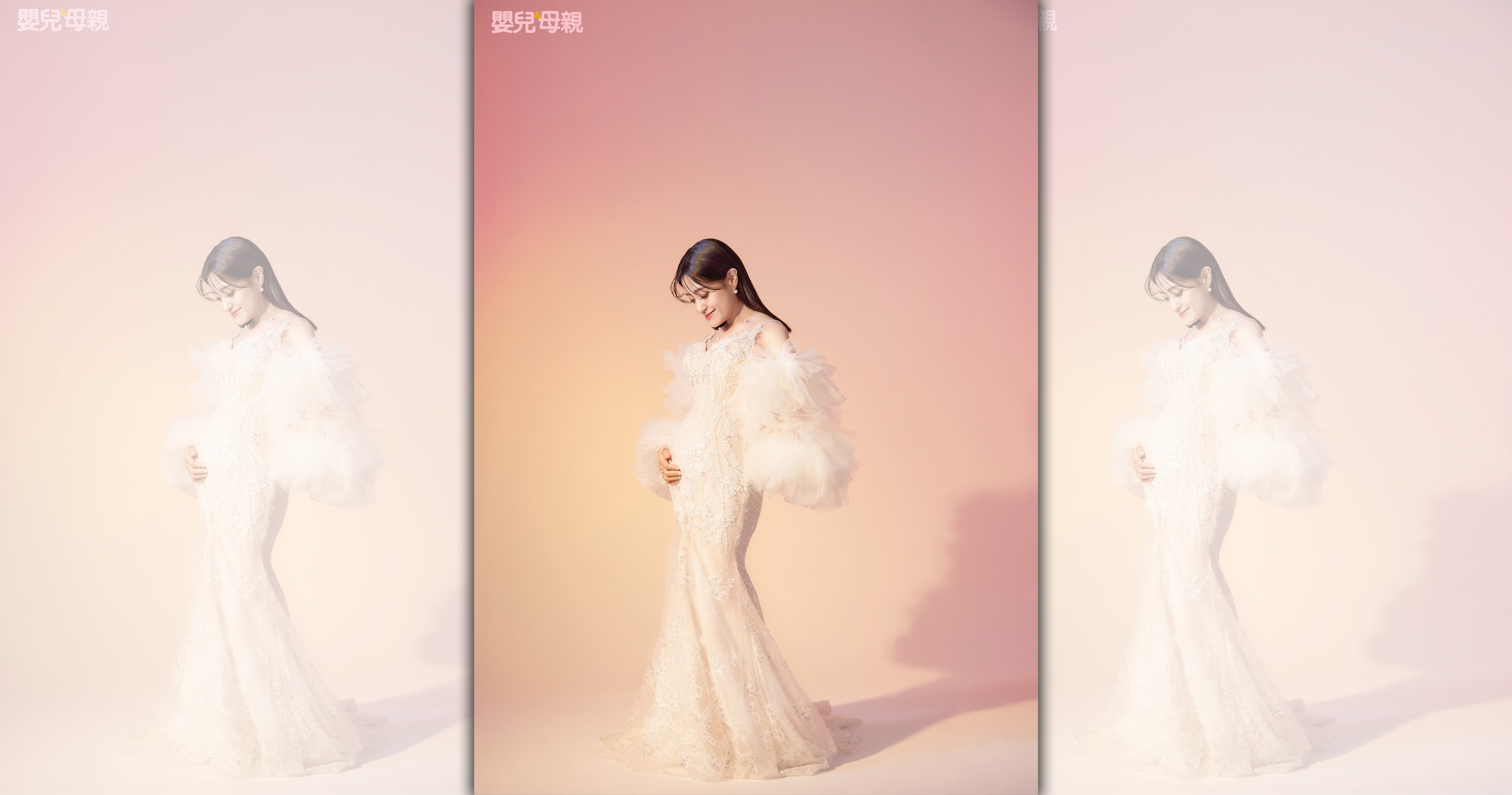 海裕芬挺孕肚談懷孕心情。（嬰兒與母親提供）