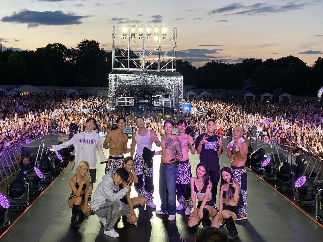 Jay Park與子弟兵MVP征戰各大音樂節表演。(翻攝Jay Park IG)