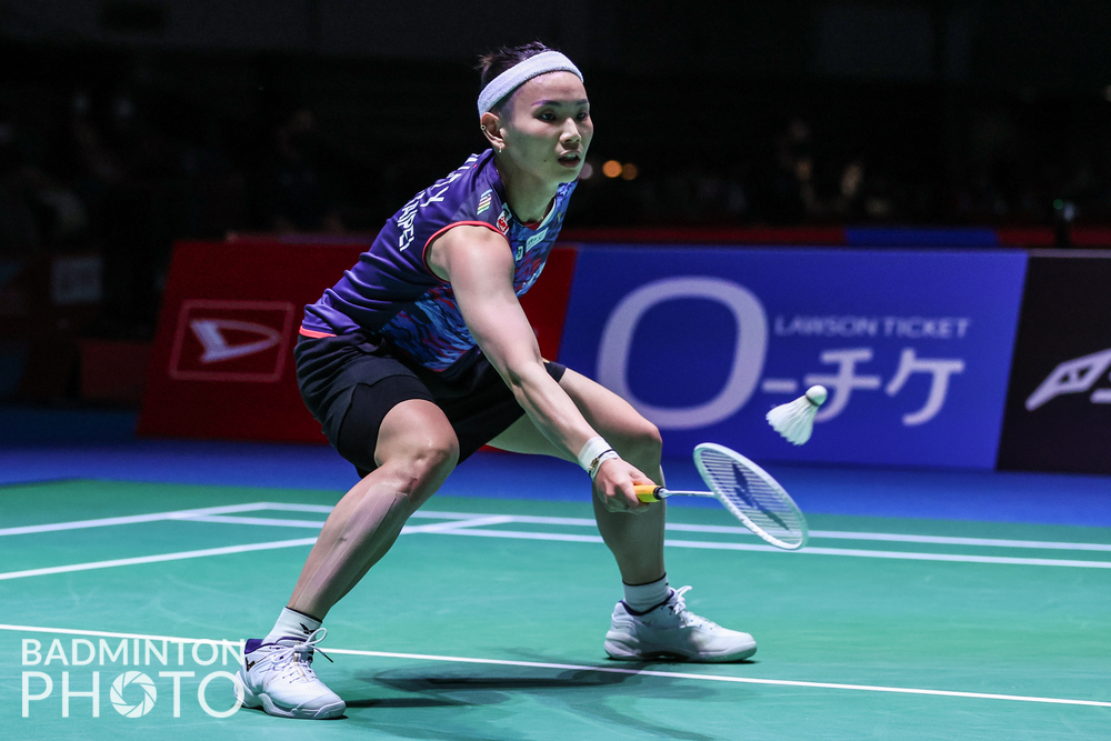 我國羽球一姐戴資穎對上南韓好手金佳恩。（翻攝自戴資穎臉書）