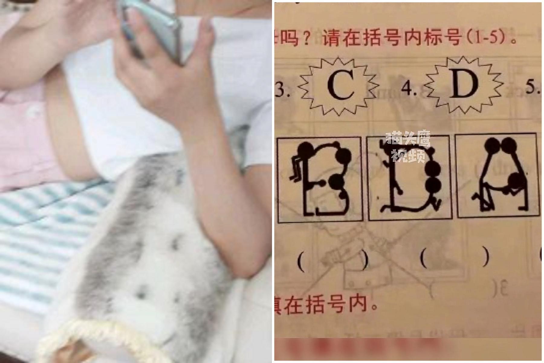 驚世中國!哥哥性侵妹妹竟當遊戲,小學英語教科書見「春宮圖」。(翻自微博)