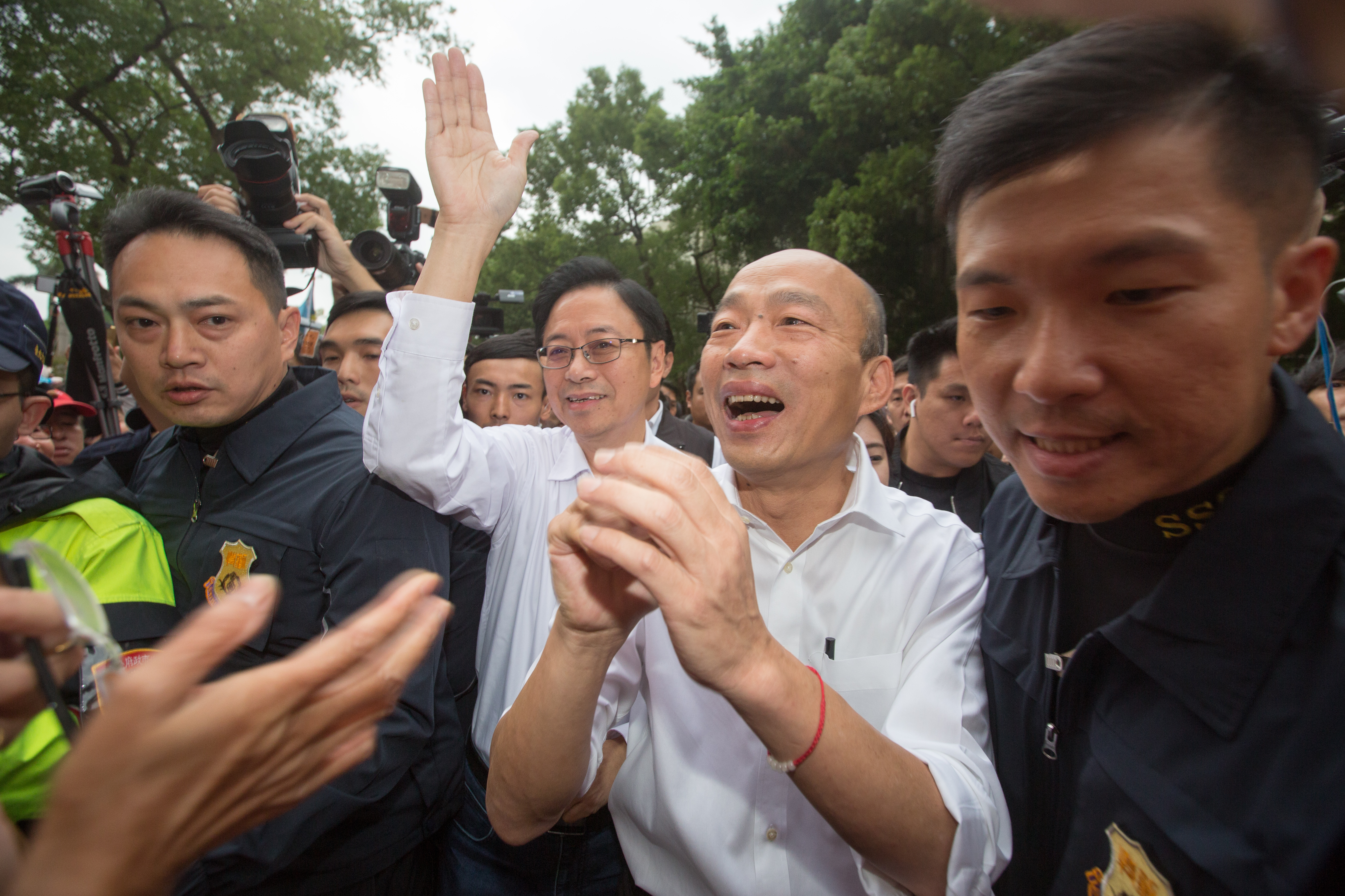 張善政與韓國瑜2020年一起搭檔參選正副總統。(本刊資料照)