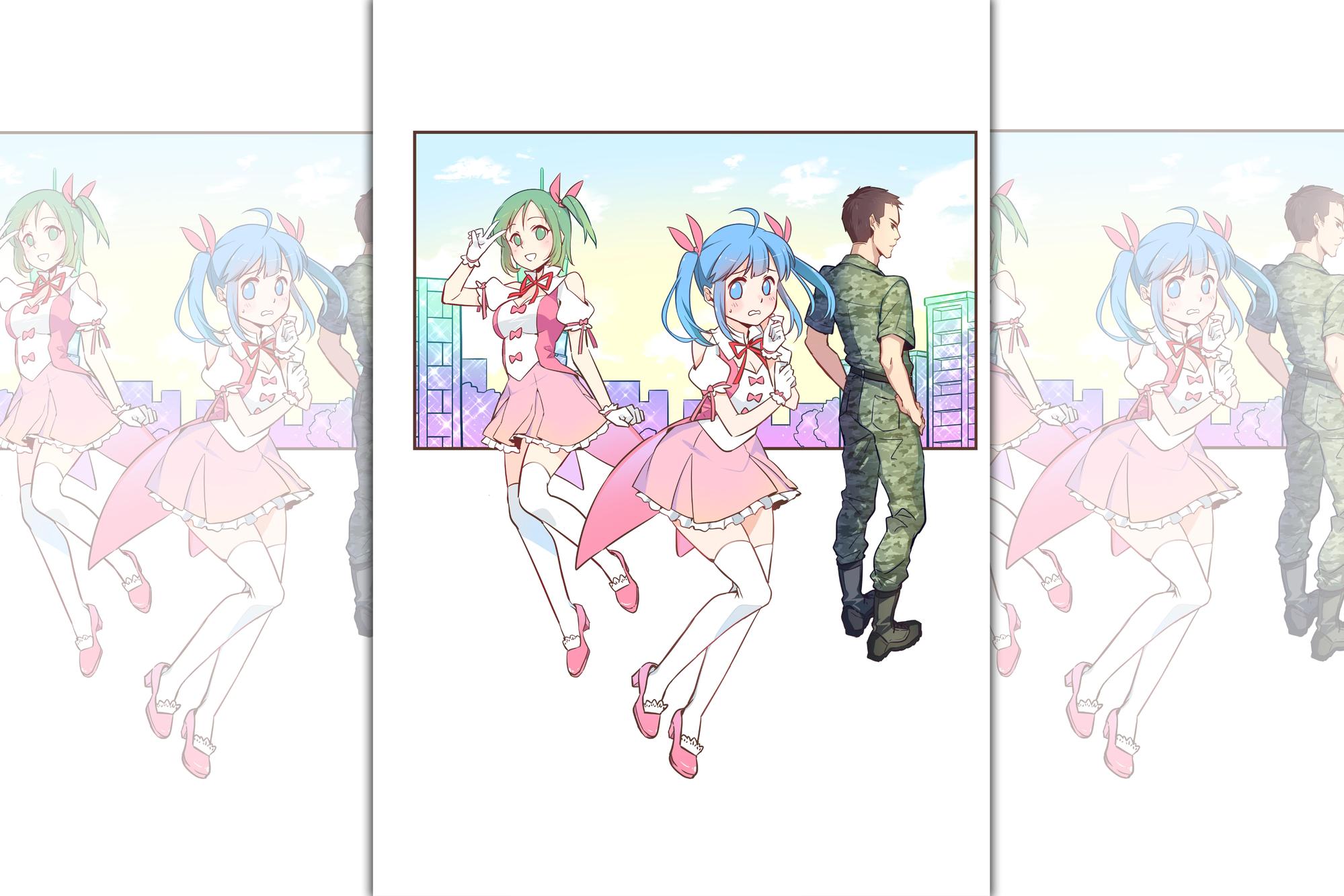 《入伍吧！魔法少女》共發行4本單行本，累積銷量達1萬冊。（時報出版提供）
