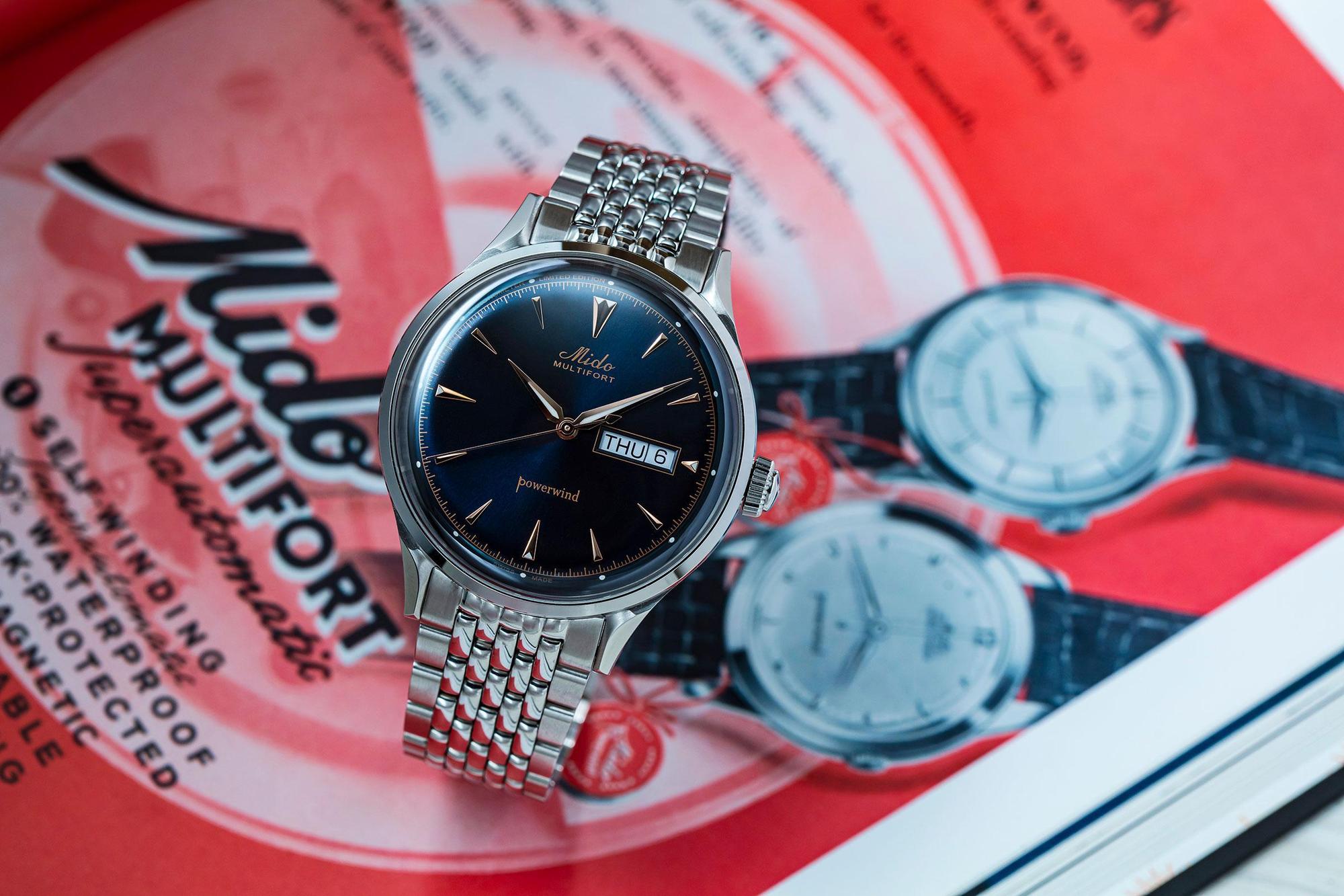 美度最新的Multifort Powerwind Chronometer,以1954年的歷史作品復刻而來。