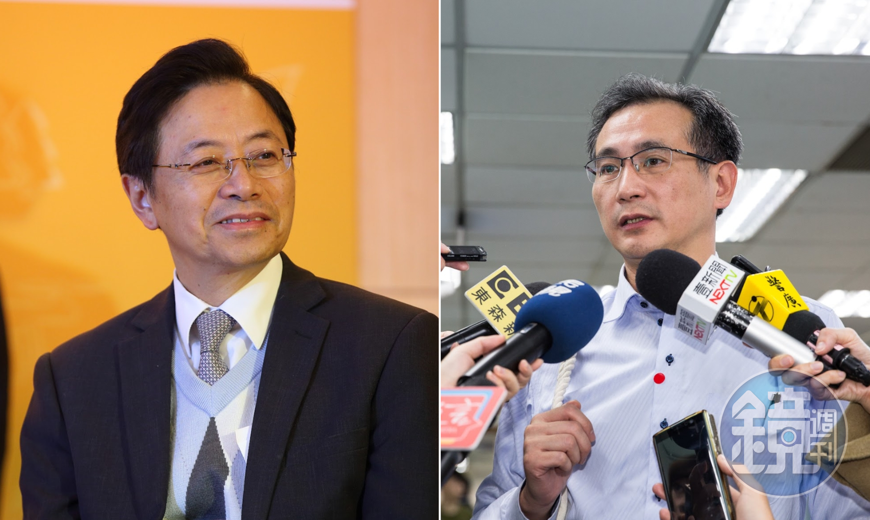 張善政(左)提告民進黨雙鄭,鄭運鵬(右)反指轉移焦點。(本刊資料照)