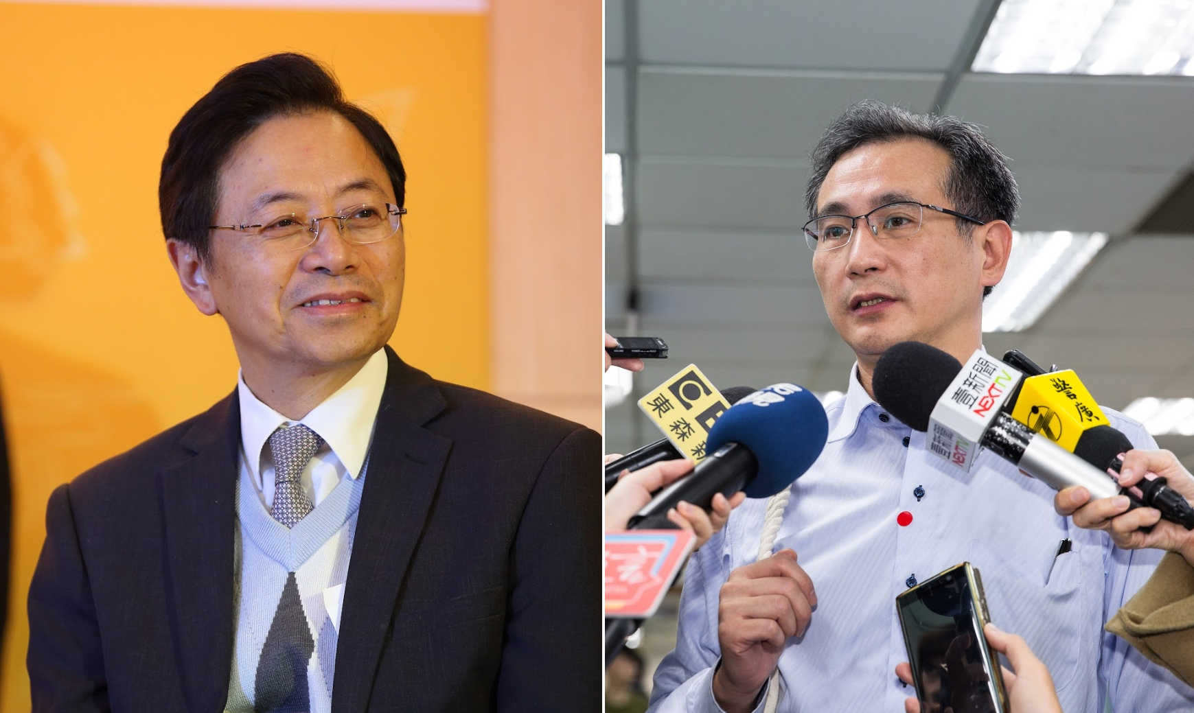張善政（左）提告民進黨雙鄭，鄭運鵬（右）反指轉移焦點。（本刊資料照）