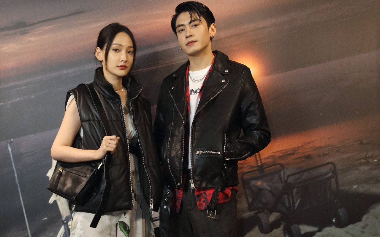 宋柏緯（右）、林映唯（左）組成期間限定團Saints Child。（AllSaints提供）