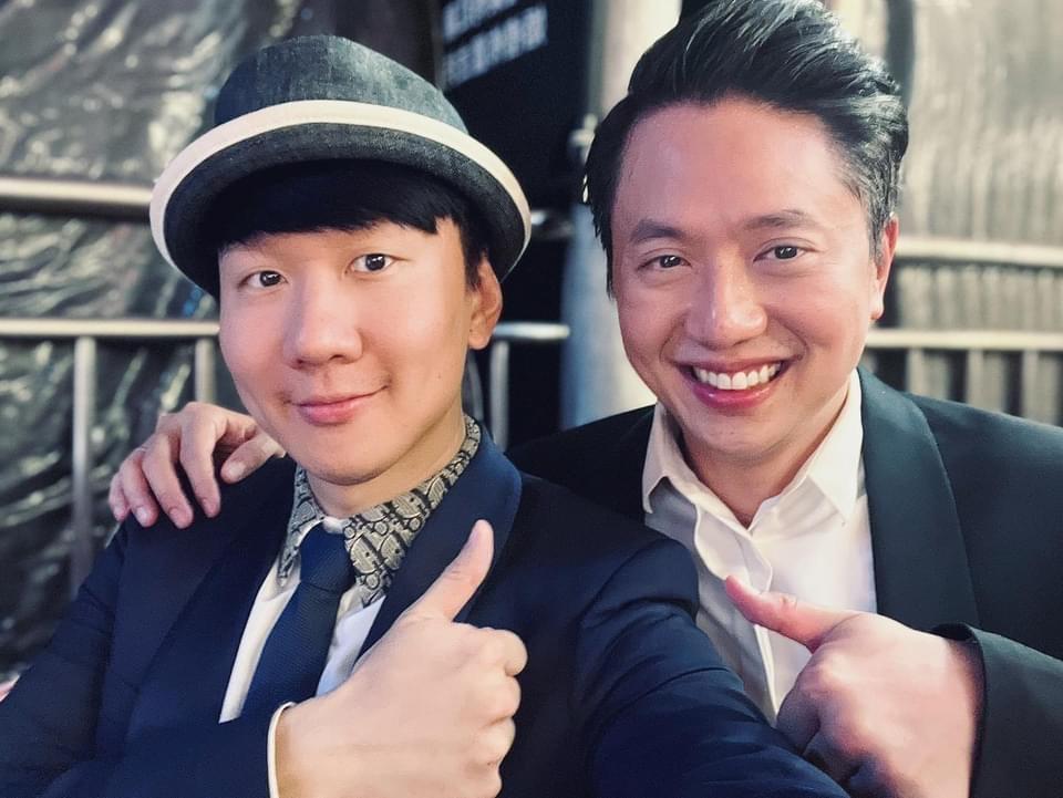 林俊傑(左)出席哥哥林俊峯婚禮。(翻攝自林俊傑臉書)