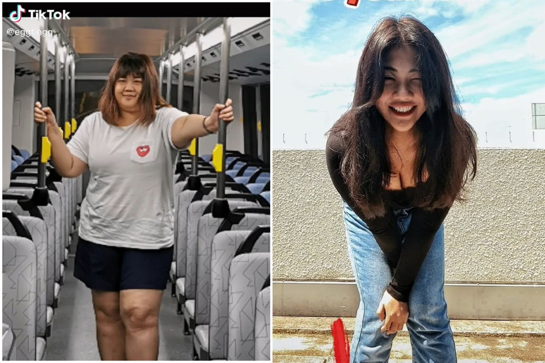 驚！肥龍女勵志狂減42公斤，成功變身爆乳正妹。（翻自TikTok）