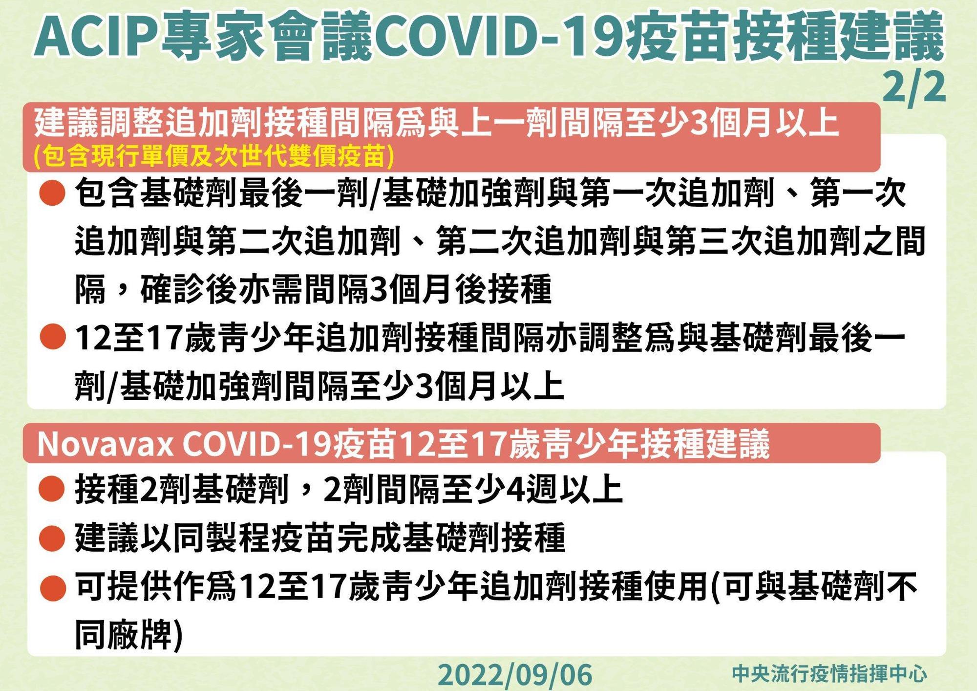 指揮中心說明莫德納次世代疫苗施打規劃。(指揮中心提供)