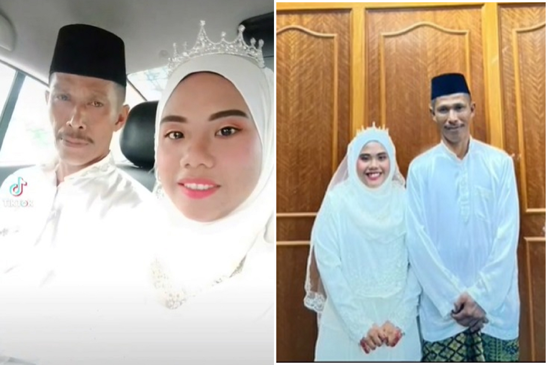 想嫁乾爹？25歲女倒追成功了，兩人差21歲婚姻「絕非蘿莉養成」。（翻自TikTok）