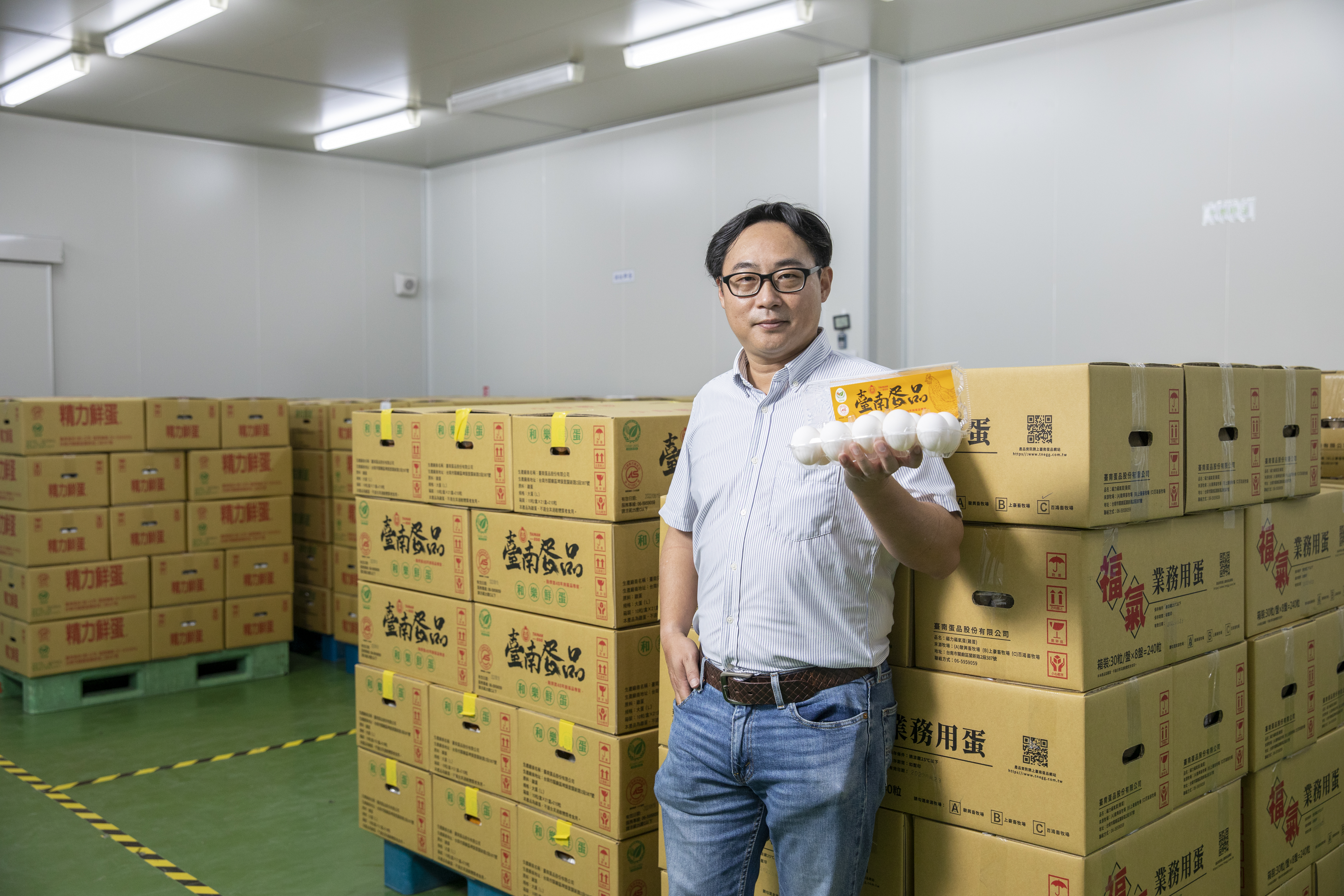 自從肉品大廠搶進洗選蛋市場，陳昭延便壓力大到失眠。