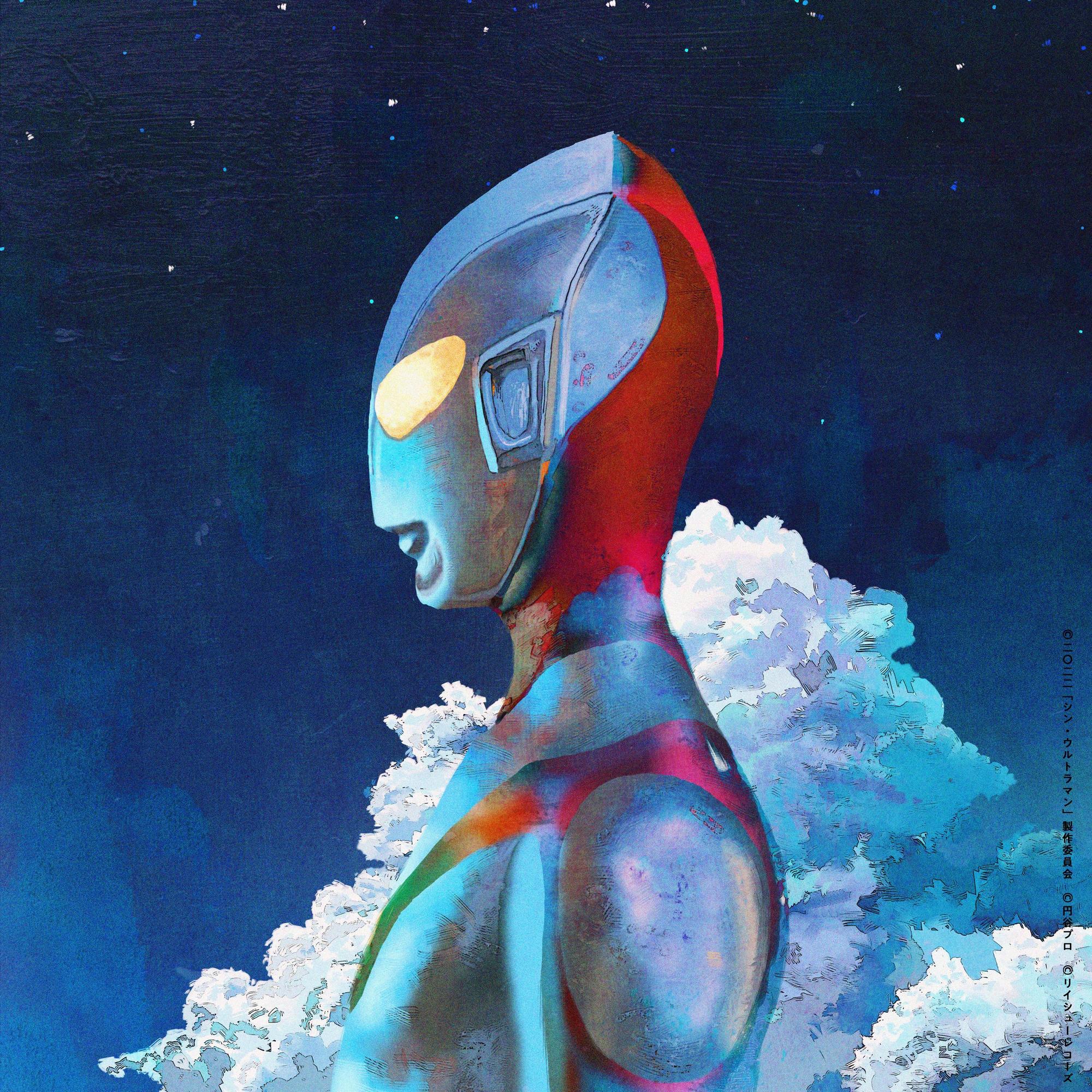 米津玄師為電影《新．超人力霸王》創作主題曲，單曲封面也由他親自繪製。（Sony Music 提供）