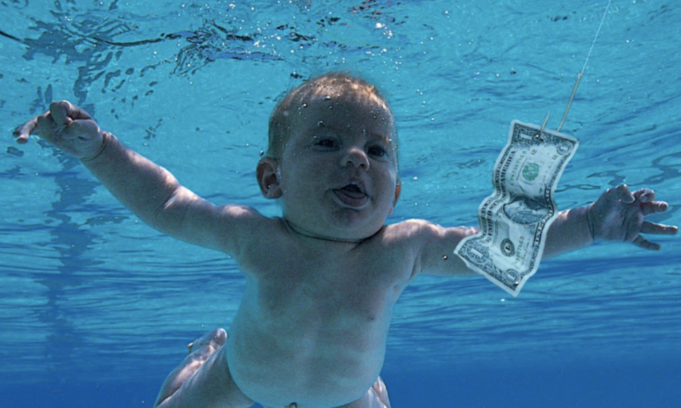 美國搖滾樂隊Nirvana專輯《Nevermind》封面。(取自Facebook@Nirvana)