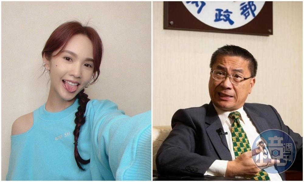 內政部小編酸楊丞琳「吃海鮮」事件,結果徐國勇吃姑婆芋的往事反被拿出來酸。(翻攝楊丞琳臉書/本刊資料照)