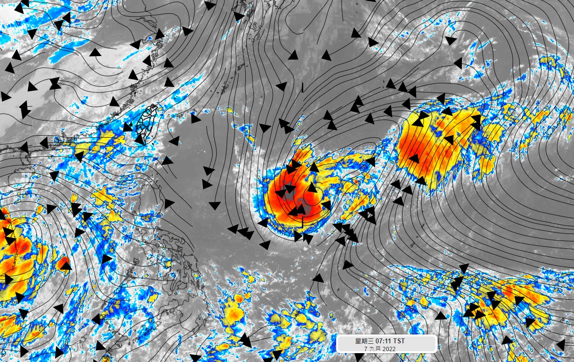 中秋連假目前研判天氣穩定，不過仍不排除颱風可能性。（翻攝自氣象達人彭啟明臉書）