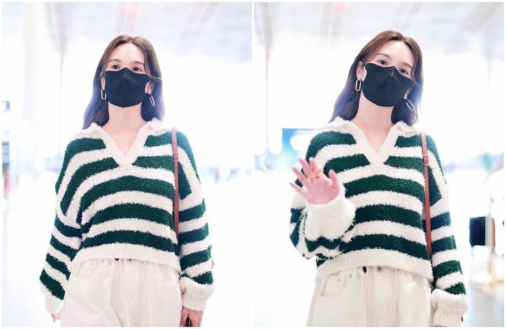 楊丞琳雙眼無神對粉絲打招呼。（翻攝孟孟月微博）