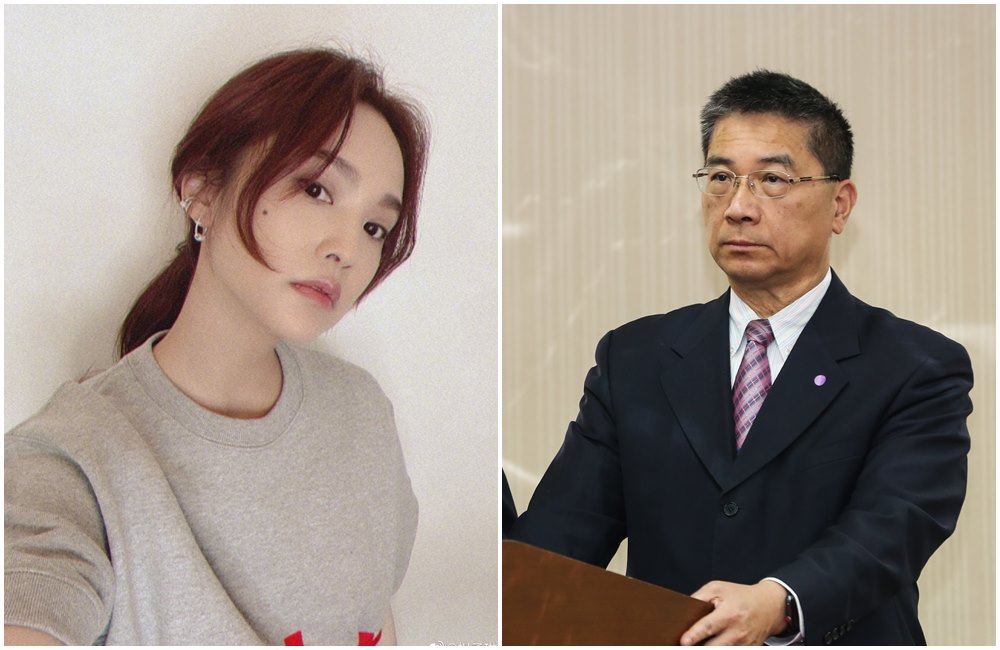 內政部長徐國勇（右圖）力挺內政部小編酸楊丞琳（左圖）「笑死」。（本刊資料照／翻攝楊丞琳微博）