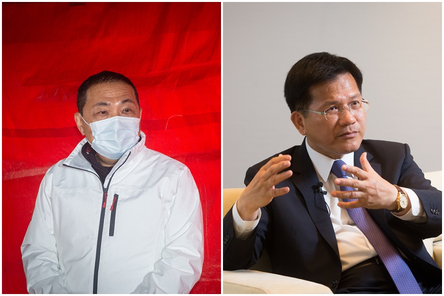 林佳龍（右圖）批評侯友宜（左圖）既然有意參選2024總統大選，就不該繼續挑戰連任新北市長。（本刊資料照）