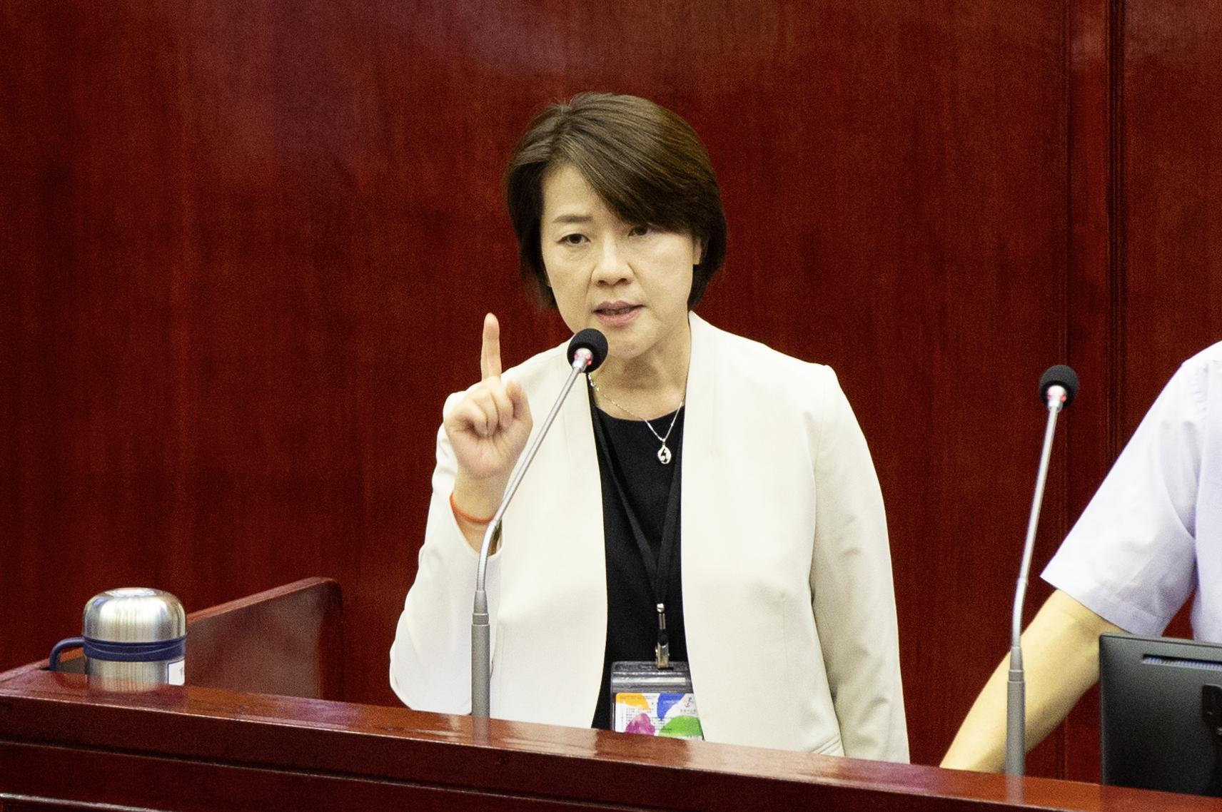 民進黨立法院黨團總召柯建銘今（7）日爆料，無黨籍台北市長參選人黃珊珊（圖）曾有意找民進黨新竹市長參選人沈慧虹接任台北市副市長一職。（資料照）