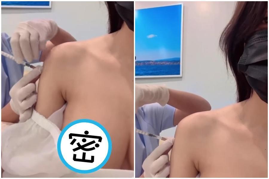 最近社群瘋傳一段接種疫苗影片,引起網友暴動。(翻攝自爆廢公社)